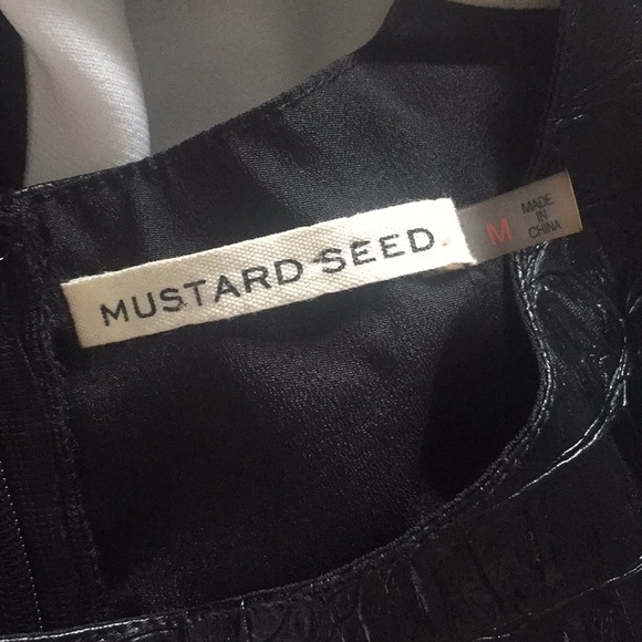 Mustard Seed Black Dress Sz M - Picture 6 of 6